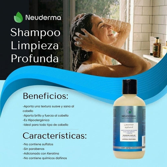 Shampoo Capilar Limpieza Profunda 250 ml - Mondrashop