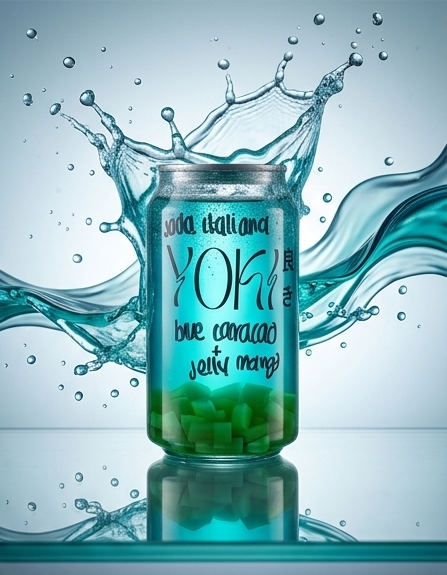 Blue Caraccao + Jelly Mango Regular - Mondrashop