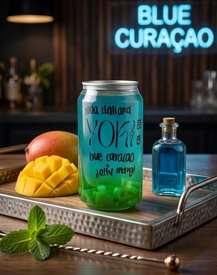 Blue Caraccao + Jelly Mango Regular - Mondrashop