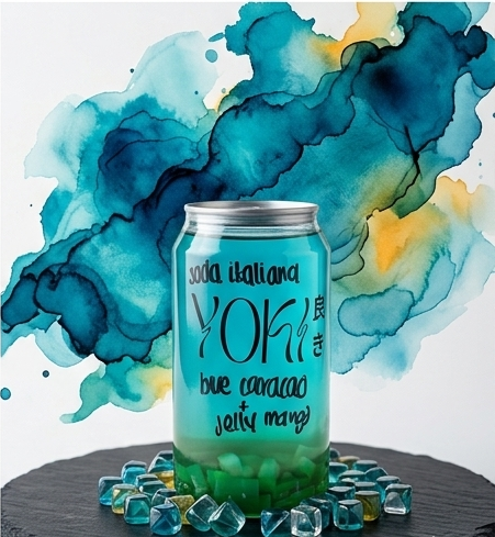 Blue Caraccao + Jelly Mango Regular - Mondrashop