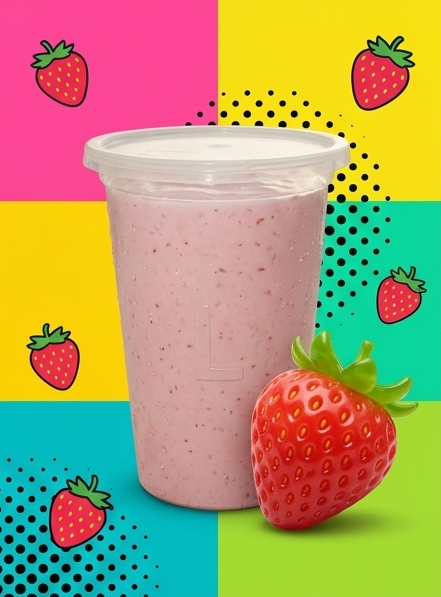 Yogurt de fresa 1lt - Mondrashop