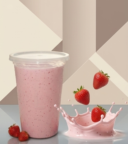 Yogurt de fresa 1lt - Mondrashop