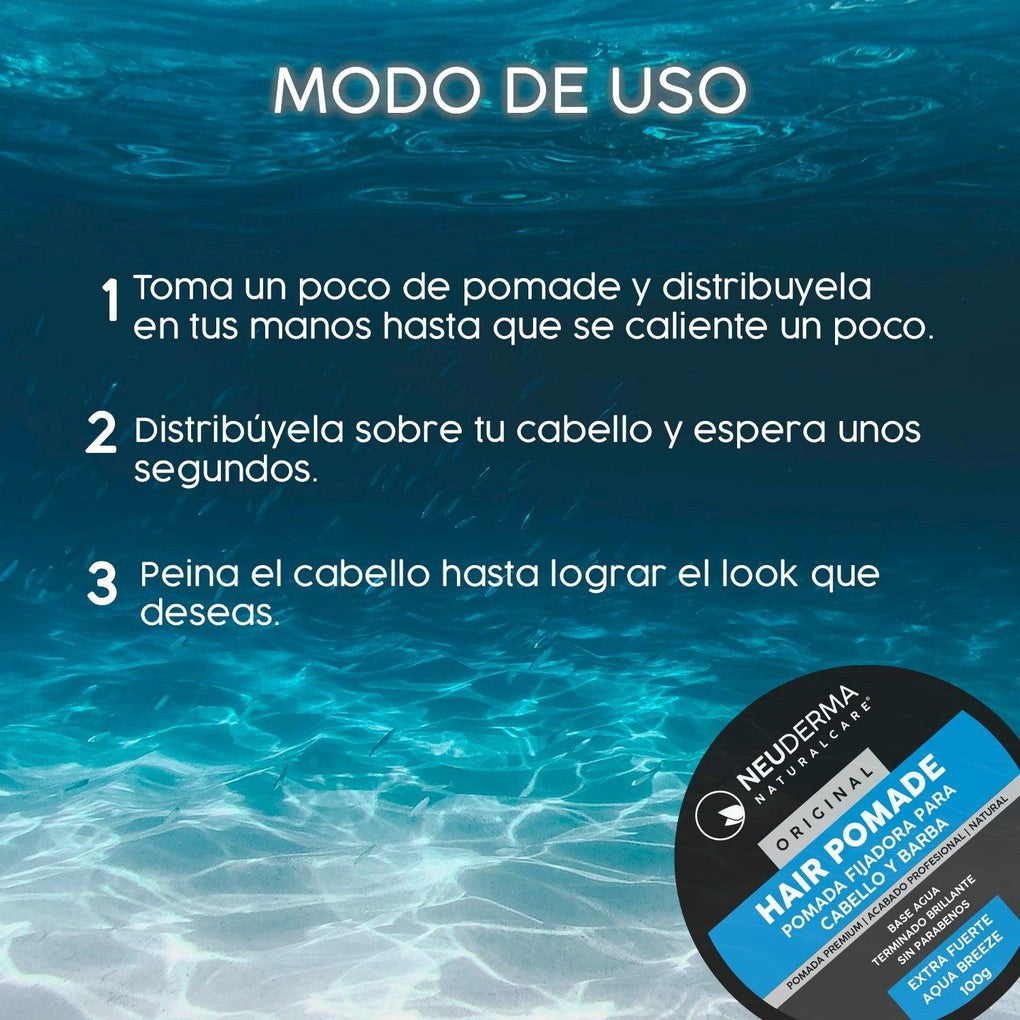 Hair Pomade Extra Fuerte Aqua Breeze (100 g) - Mondrashop