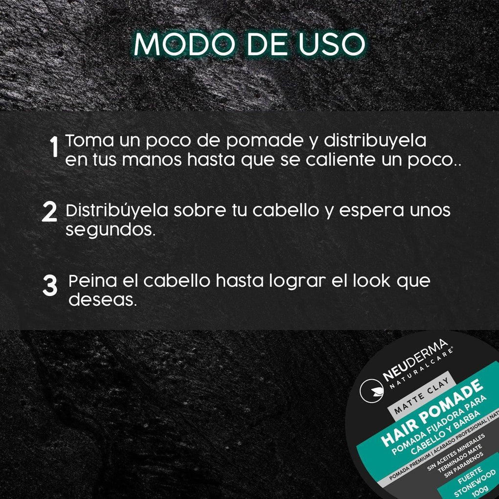 Hair Pomade Fuerte Stonewood (100g) - Mondrashop