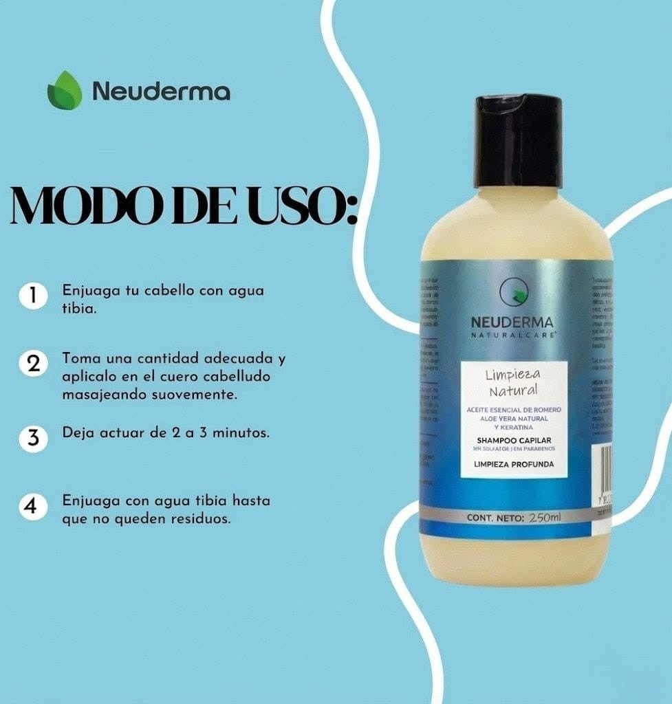 Shampoo Capilar Limpieza Profunda 250 ml - Mondrashop